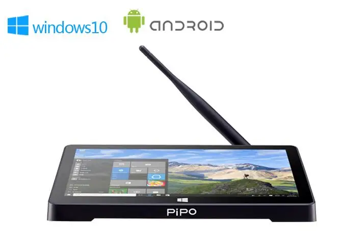 Pipo X9S Windows 10 Мини ПК Intel Cherry Trail Z8350 четырехъядерный 2G/32G Smart tv Box 8,9 дюймов 1920*1080 сенсорный экран планшетный ПК