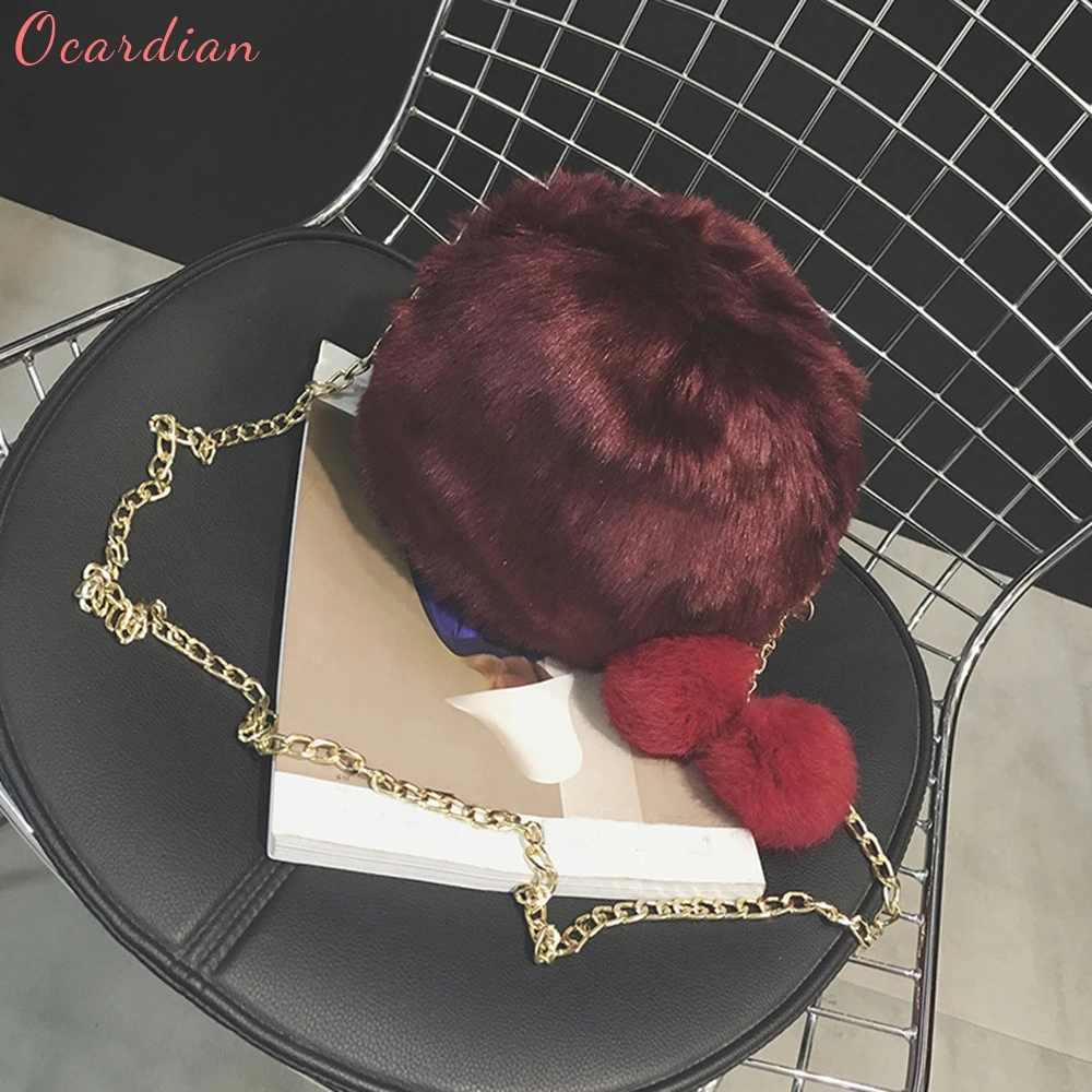 

Ocardian 2017 Best Popular Women's Candy Colors Pretty Cute Plush Handbag Shoulder Bag Master Designer Dropship 170922