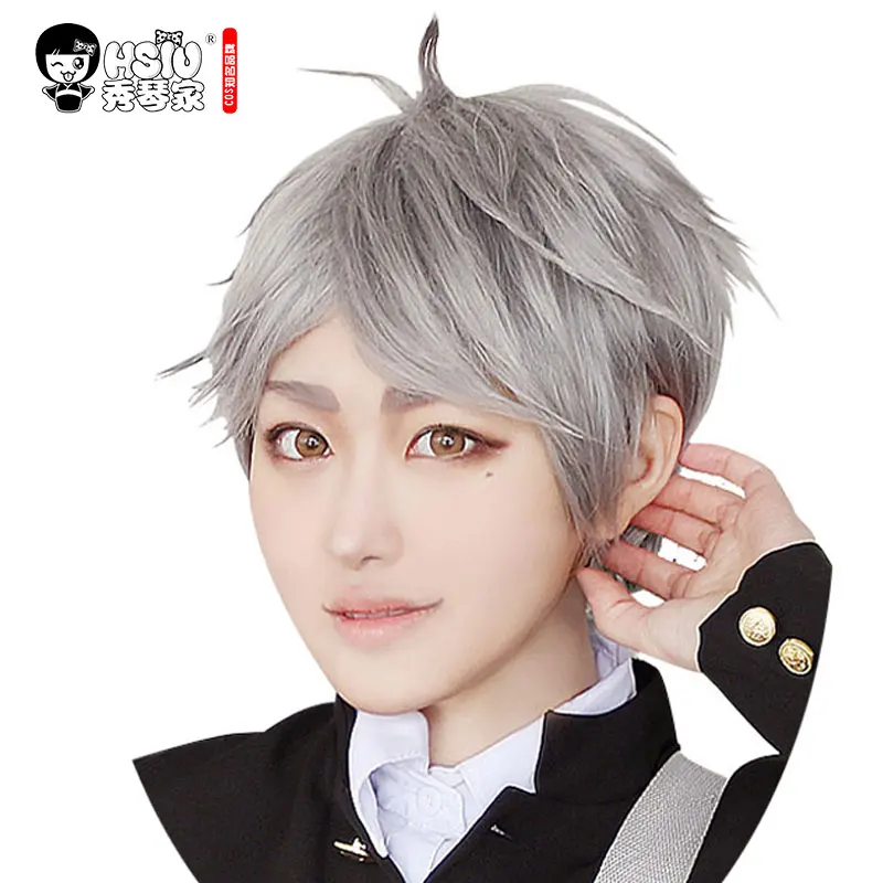 HSIU новый высококачественный Sugawara Koushi косплей парик Haikyuu! Костюм Play парики