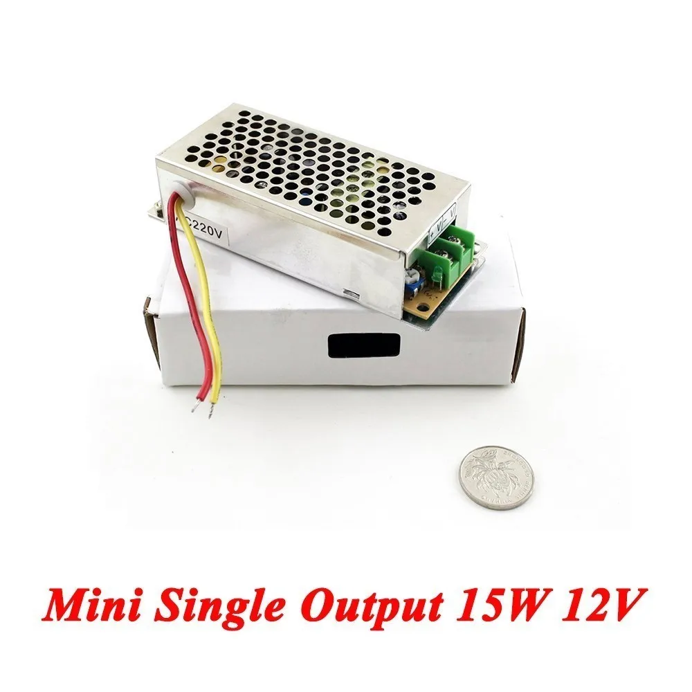 

MS-15-12 Mini DC switching power supply 15W 12V 1.25A,Single Output voltage converter AC 110V 220v to DC 12v for Led Strip