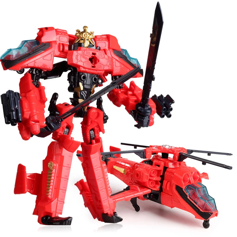 

NEW Transformation 5 Cool Toys Anime Red Aircraft Tank Model Action Figure Robot Car ABS Plastic juguetes Model Boy Toy Gifts