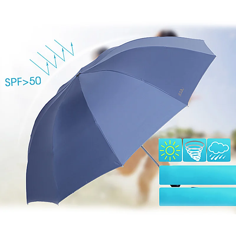 Review  Portable Alloy Foldable Umbrella Couple Short Handle Umbrella Mini UV Protection Fold Compact Umbre