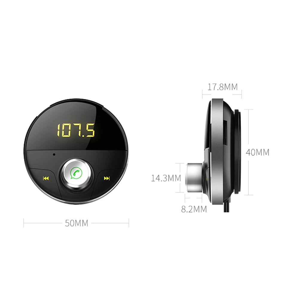 Bluetooth AUX Handsfree Car Kit 3.5mm Jack Audio MP3 Player Wireless FM Transmitter Auto SpeakerPhone Car kit USB Adapter DY252
