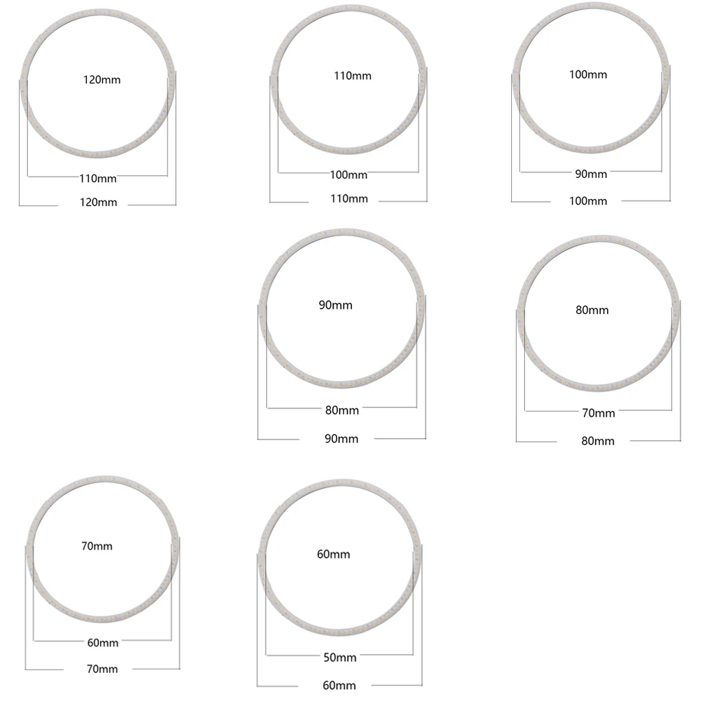 1 пара Ангельские глазки Halo rgb кольца мульти-Цвет светодиодный фары автомобиля кольцо Bluetooth Беспроводной RGB приложение Управление 60 70 80 90 100 110 120 мм светодиодные кольца приложение
