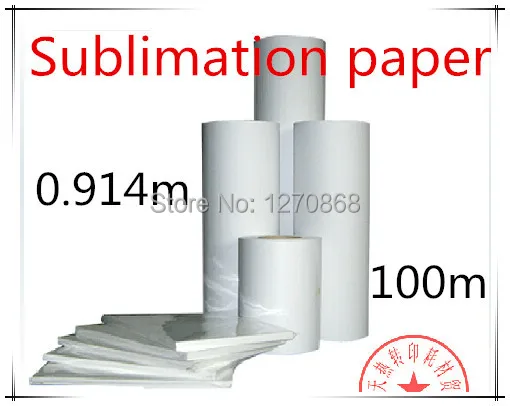

36" 100gsm heat tranfer fast dry large format sublimation paper roll