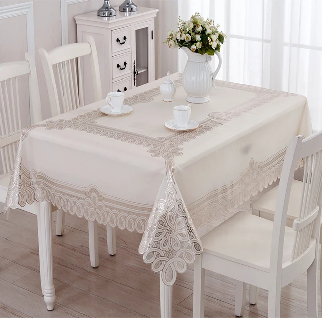 Geminbowl New Waterproof Home Room Table Cover Wipe Clean Pvc Vinyl Geminbowl New Waterproof Home Room Table Cover Wipe Clean Pvc Vinyl Tablecloth Dining Rectangle Silver Gold