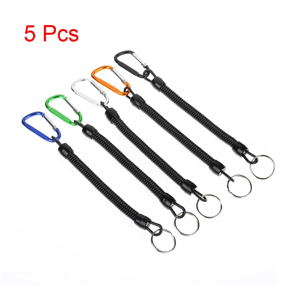 5 Шт. Рыболовная веревка с фиксированной веревкой рыболовная веревка гребля веревки и кемпинг карабин - Цвет: 5PCS