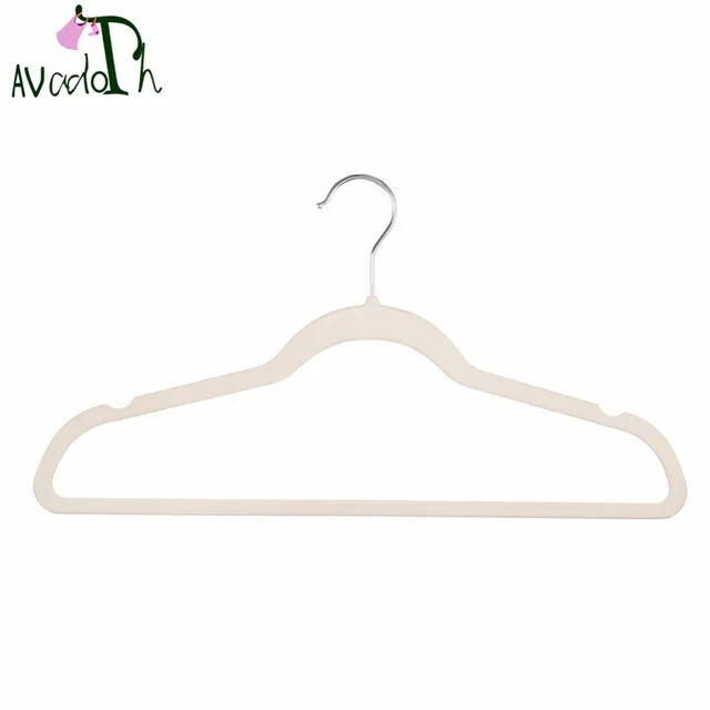 Avadoth Fluwelen Hangers zware Kleerhangers Ultra Dunne Non slip Pak hangers Kleerhanger Haak 50