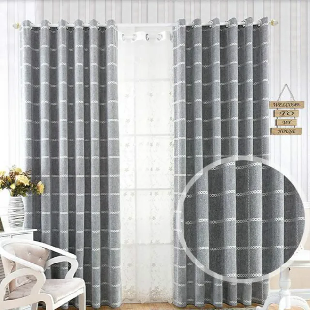 luxury grey thicker imitation cashmere shading jacquard curtains for custom size curtains