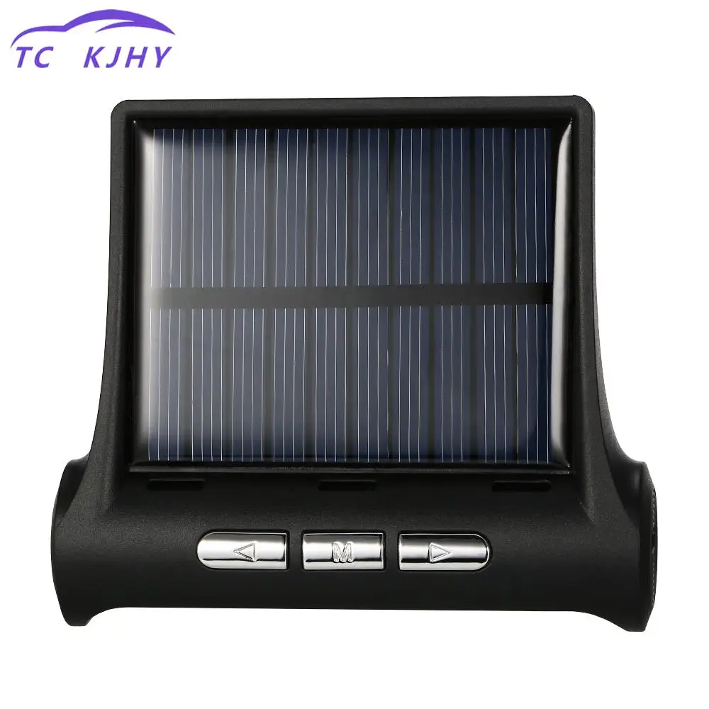 

Car Electronics Wireless Solar Car Tpms Tire Pressure Monitoring System Unit With 4 Internal External Sensors Optional Display