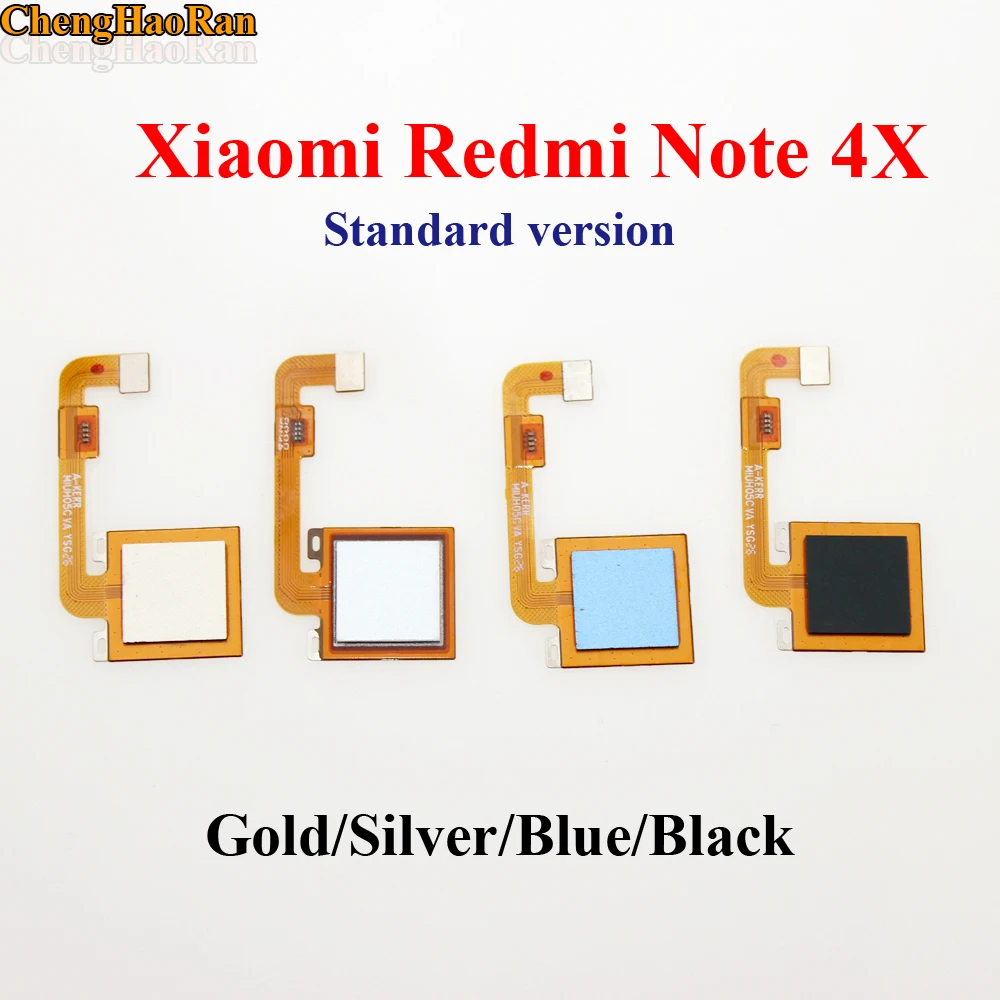 ChengHaoRan 1 шт. для Xiaomi Redmi Note 4X сканер отпечатков пальцев Датчик гибкий кабель/Touch ID