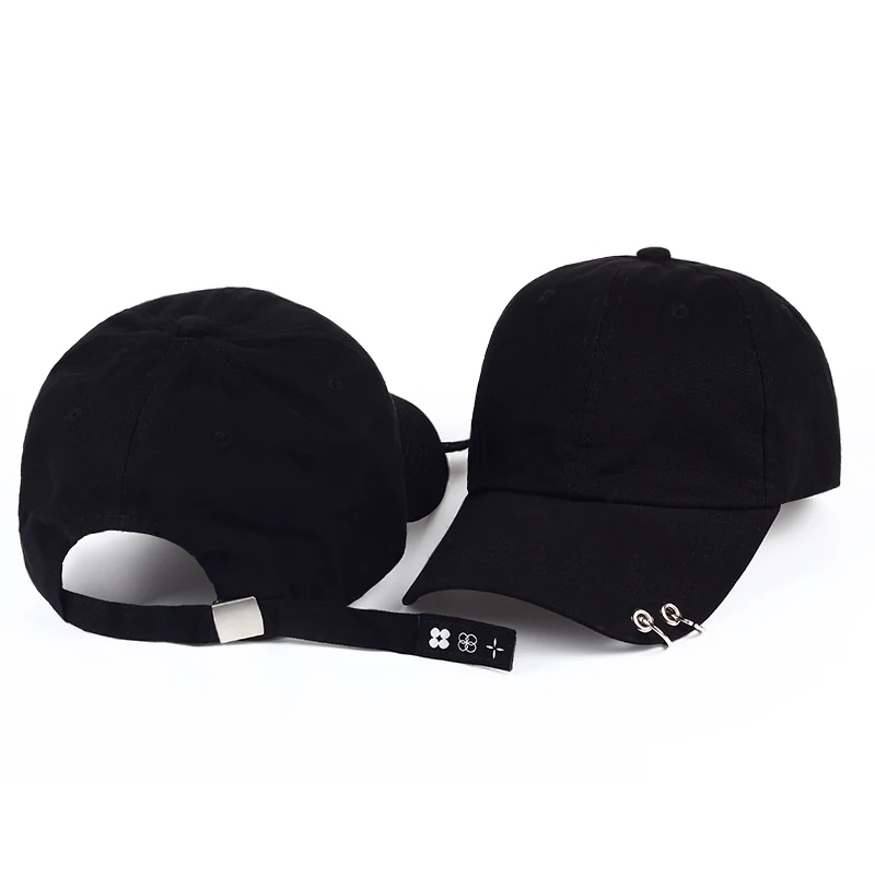 

2019 new baseball cap with rings jimin hat suga cap LIVE THE WINGS TOUR kpop cotton cap Iron Ring snapback Hats garros