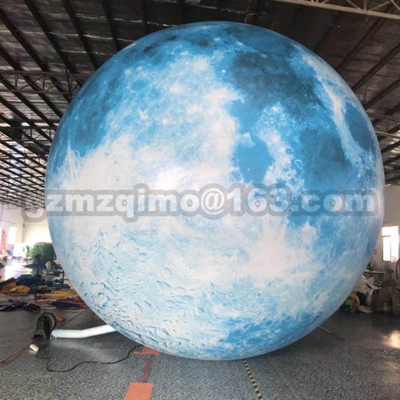 

inflatable moon ball, Artificial moon simulation moon included LED, air pump, use for Big Party,festival celebration square moon