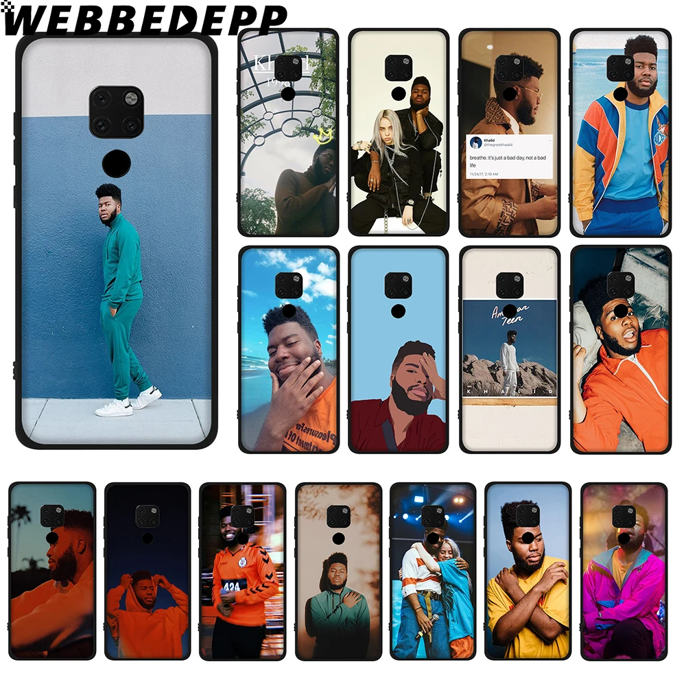 WEBBEDEPP Khalid Мягкий ТПУ чехол для Huawei Y6 Y7 Prime Y9 Mate 10 20 Lite Pro Nova 2i 3i 4 | Мобильные телефоны
