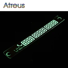 Car Styling Luminous Phone Number Parking Card Stickers for Mazda 3 6 CX-5 Skoda Octavia 2 A7 A5 Rapid Fabia Superb Accessories