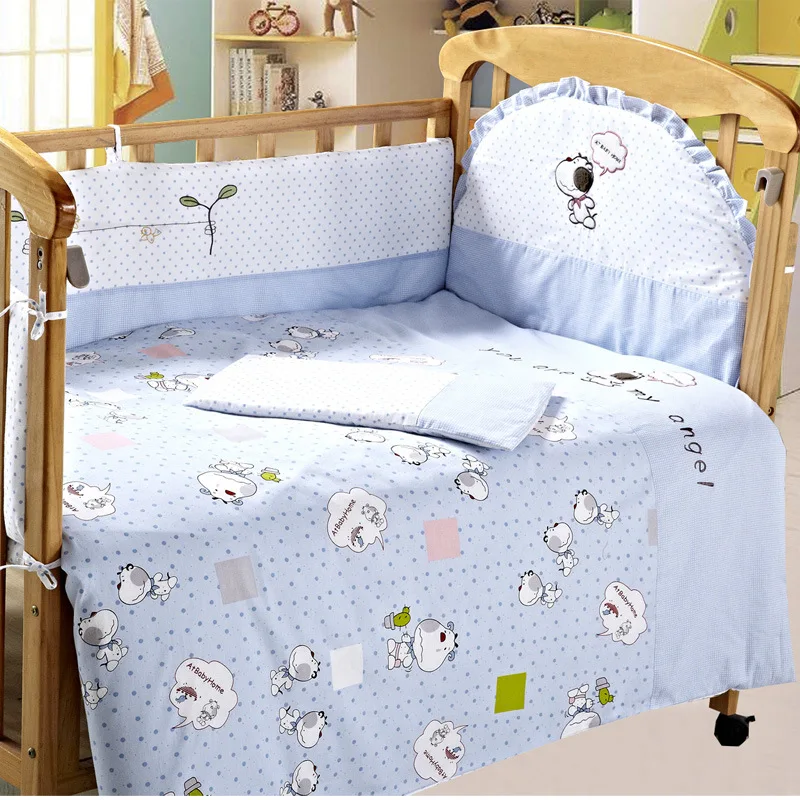 Pink 100 Cotton Protector Bumpers Baby Bedding Set Quilt Pillow Bumper