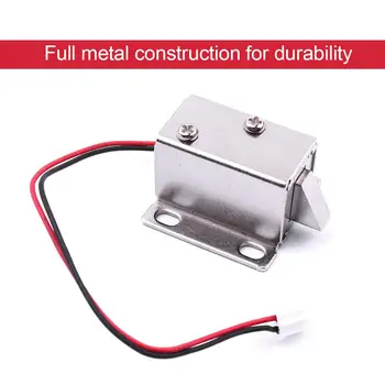 

5Pcs DC12V 0.43A Mini Electromagnetic Lock Cabinet Electronic Lock Assembly Solenoid Lock Drawer Electric Lock