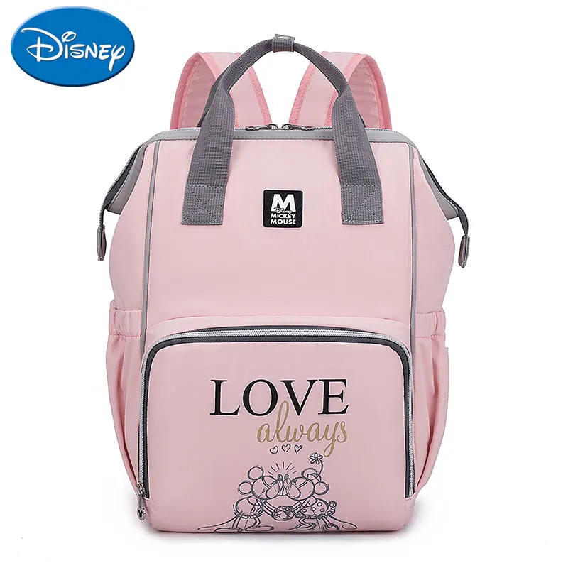 

Disney New Large Capacity USB Waterproof Diaper Bag Oxford Cloth Insulation Bag Bottle Feeding Storage Bag Mummy Travel Backpack