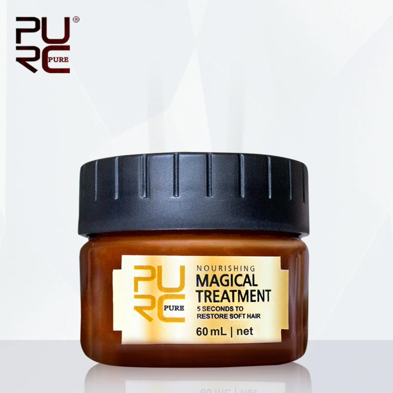 PURC Лидер продаж 60 мл волшебный лечения маска 5 секунд восстанавливает повреждения восстановить мягкие волосы для всех типов волос для лечение Волос