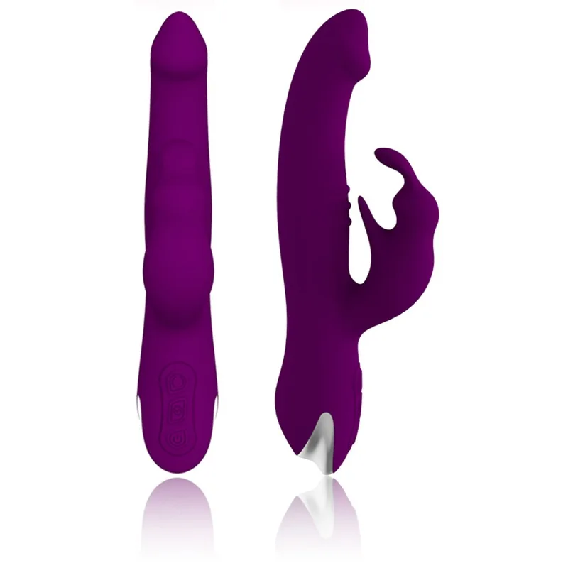 Silicone Big Dildo Realistic Rabbit Vibrator (3)