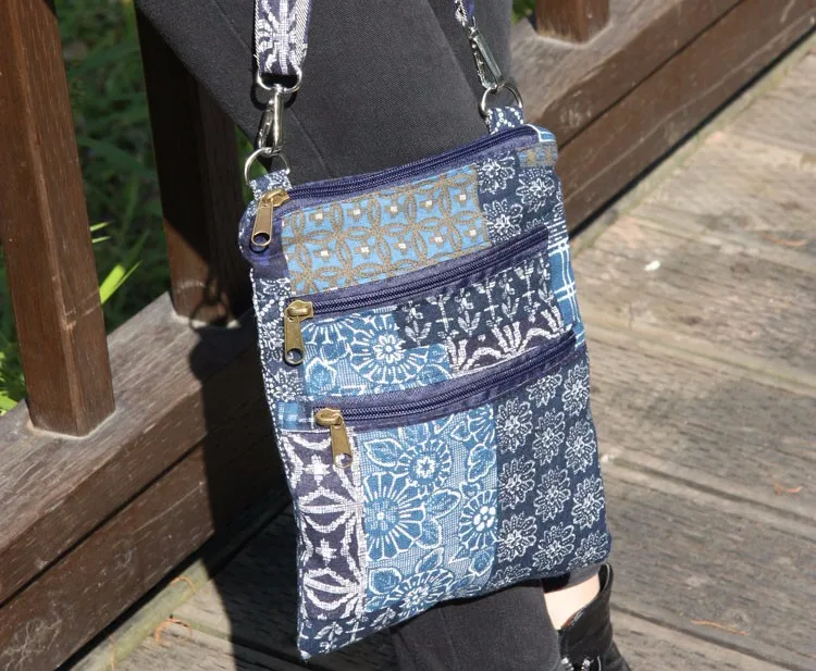 Bohemian Ripped Looking Crossbody Shoulder Sling Razor Cut Purse Handbag (18)