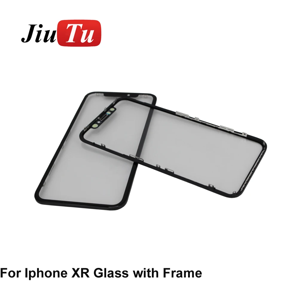 

Cold Press Front Screen Outer Glass+Frame Bezel For iPhone XR Screen Replacement jiutu