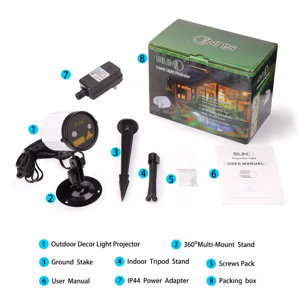 8 Party  Outdoor Laser Lights
