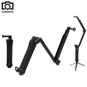 

Collapsible 3 Way Monopod Mount Camera Grip Extension Arm Tripod for Gopro Hero 4 2 3 3+ 2 1 SJ4000 SJ5000 For GoPro Accessories