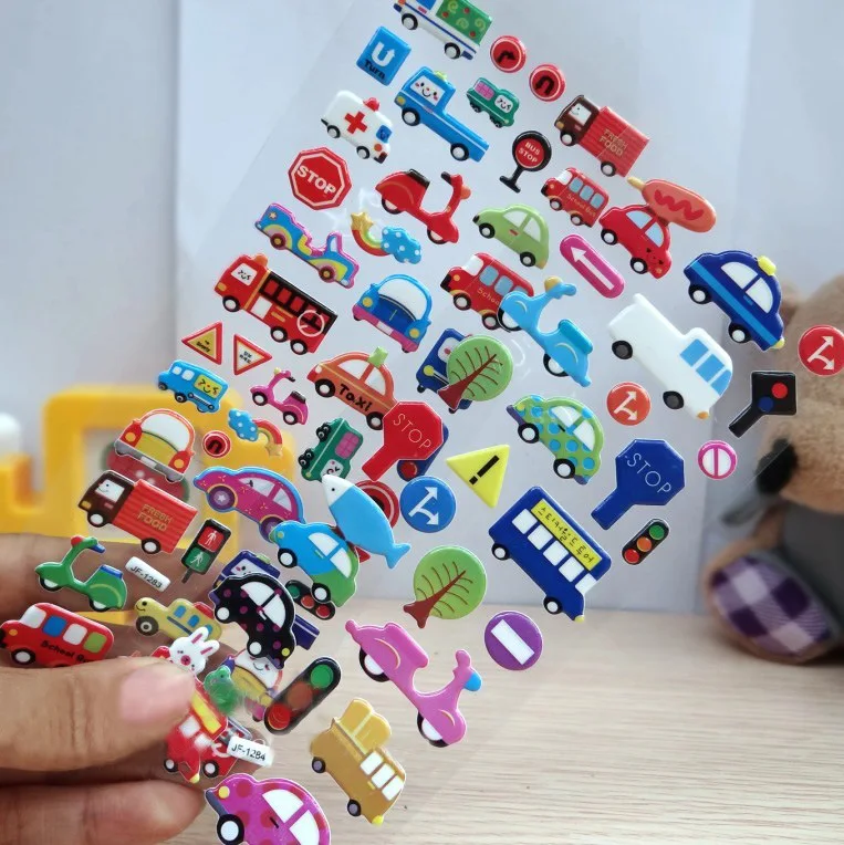 1000+ Тип 30 листов детские наклейки 3D объемные наклейки на день рождения девочки мальчика подарок Скрапбукинг животные звезды рыбы сердца