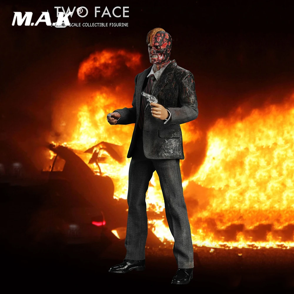 

For Collection 1/6 Scale Full Set Two-Face Harvey Apollo Dent Figure with Stand Action Figure for Fans Collection Gift