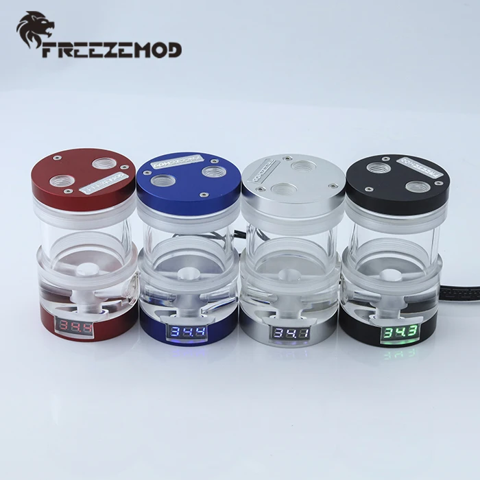 

FREEZEMOD computer water cooling cylinder water tank OD60mm with thermometer RGB synchronous version. YSX-6WDR11/16
