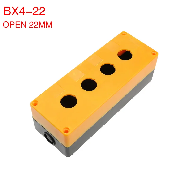 

4 hole button box control box 22mm bx4-22 emergency stop button box button box.