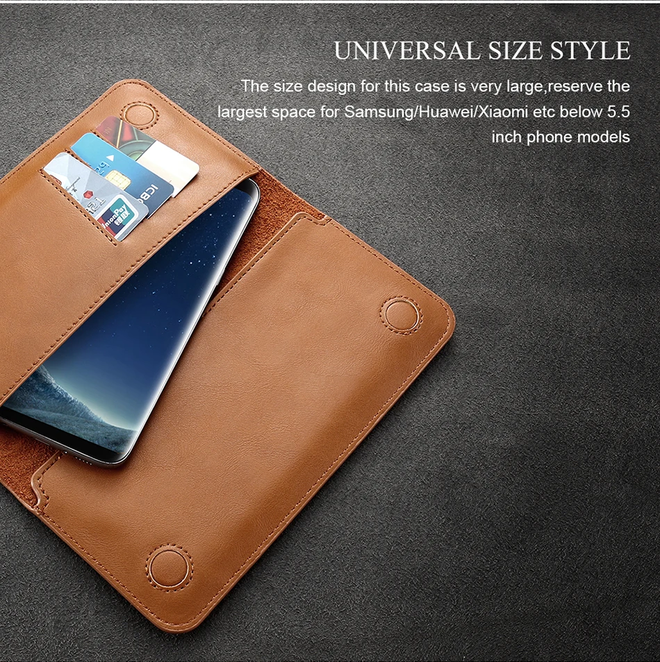 FLOVEME Leather Wallet Case For iPhone 6 6s Plus 7 7 Plus 5 5s SE Universal Phone Pouch Bag Coque For Samsung S8 S8 Plus S7 S6 (10)