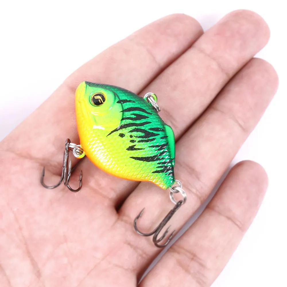  HENGJIA 1PCS Full swimming tilapia Hard Vib blade Fishing Lures 4cm 9g Sinking Wobblers Ice Fishing