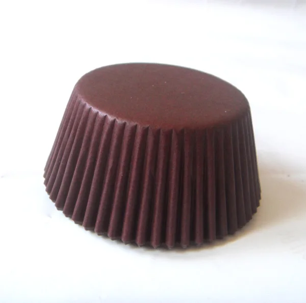 Прямая 50 шт белый/черный/темно-синий/коричневый/зеленый однотонный бумажный вкладыш для кексов форма для выпечки кексов - Цвет: brown