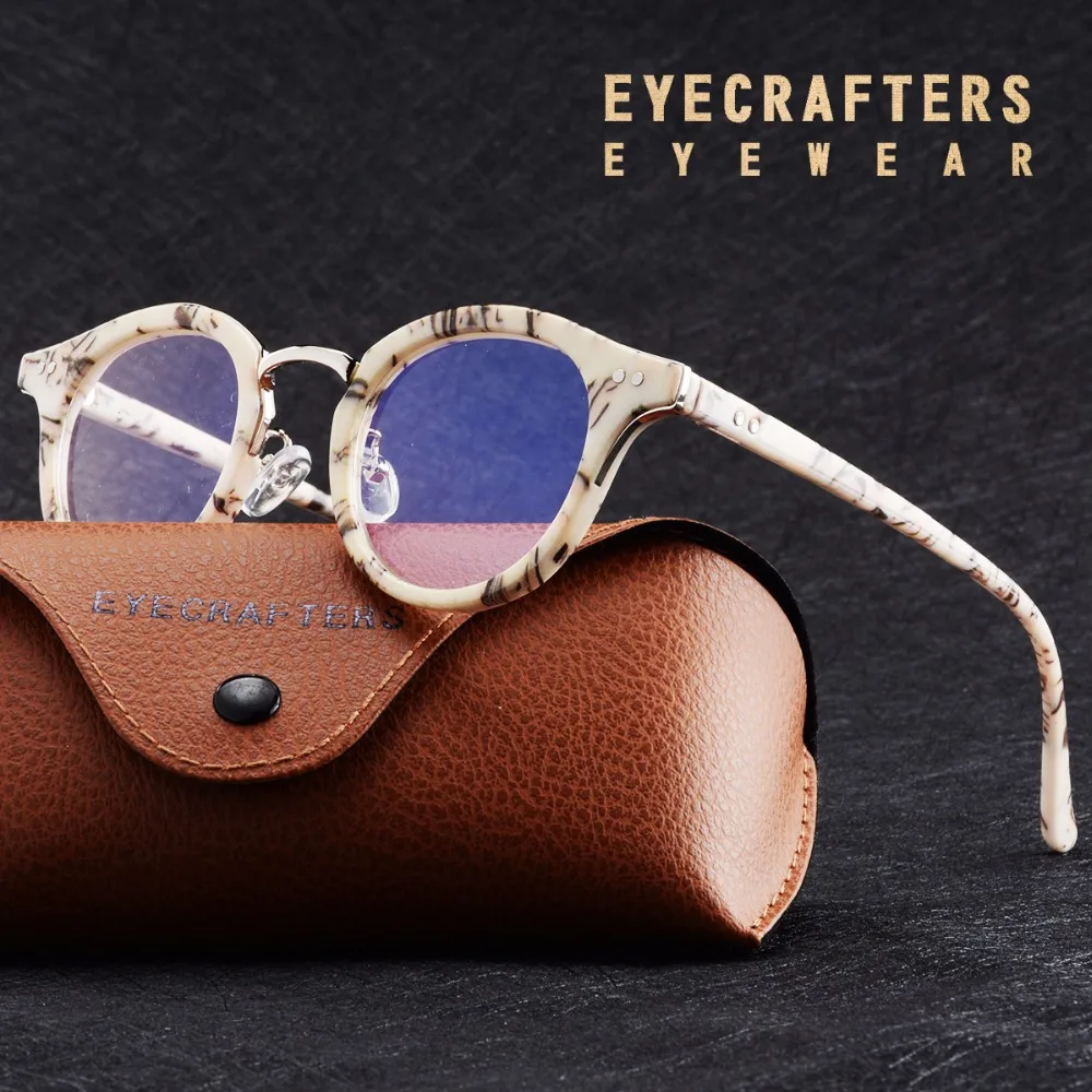 Солнцезащитные очки в стиле ретро, круглые Женские оправы для очков, брендовые дизайнерские оптические прозрачные линзы, очки унисекс, винтажные оправы для очков, мужские
