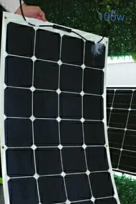 Envío libre 100 W 12 V carga solar flexible kit Motorhome caravana barco escotilla