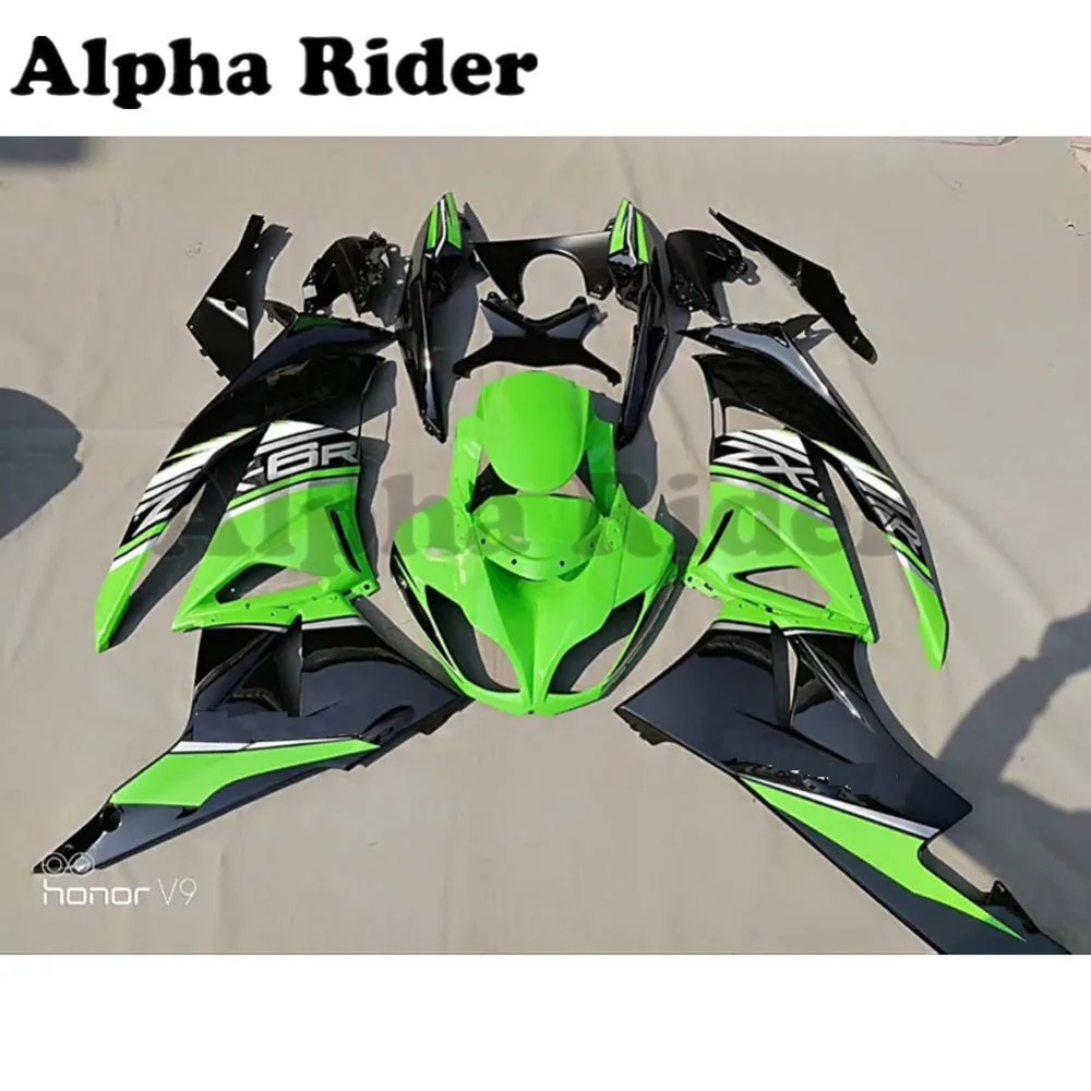 ZX6R 636 09-10 обтекателя комплекты кузов передка Обтекатели инъекций ABS корпус Пластик для Kawasaki ZX 6R ZX-6R 2009 2010 09 10