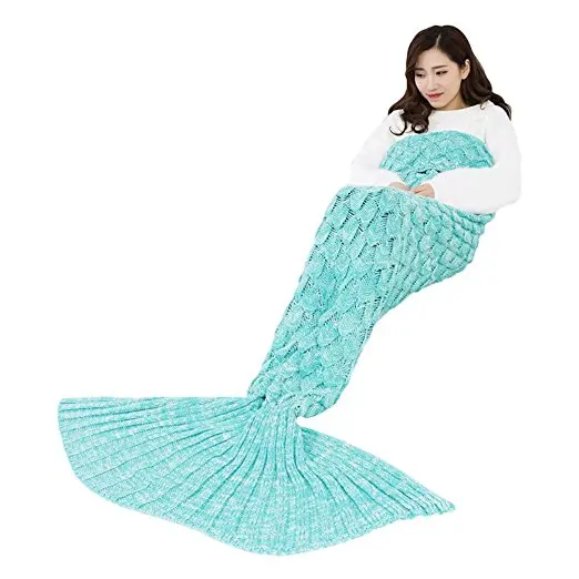 

Knit mermaid tail blanket pajamas Cosplay For Costume Full Sets