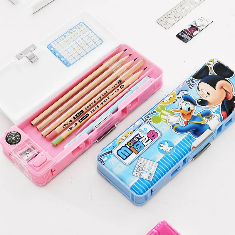 

2019 New Arrival Brand Design Multi-function Pencil Case Lovely Design Double Open Storage Box 1Set Free Shipping