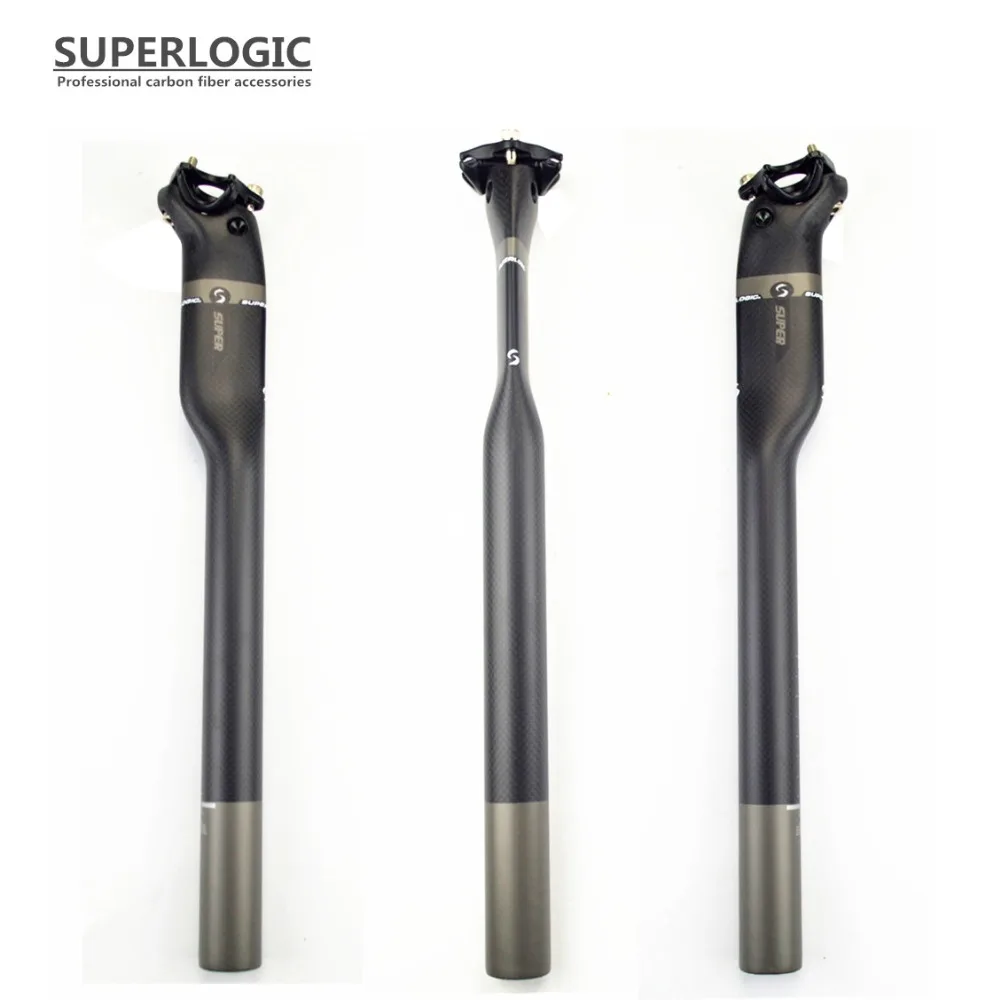 Superlogic الكربون الرياضة والترفيه الدراجات دراجة أجزاء دراجة seatpost مقعد آخر 3 كيلو ماتي