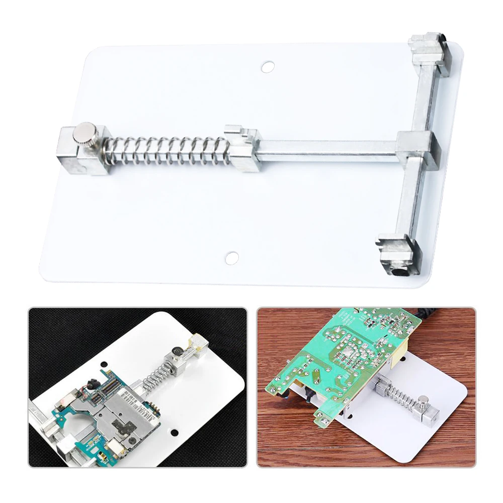 

Universal 8*12cm PCB Holder Metal Rework Station Fixture Motherboard For Mobile Phone Board Repair Soldering Tool Accessaries