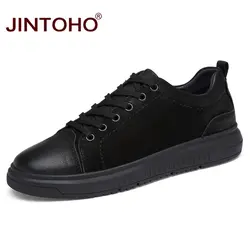 JINTOHO/Мужская обувь большого размера для взрослых; брендовая мужская обувь; дизайнерская мужская кожаная обувь; модная повседневная