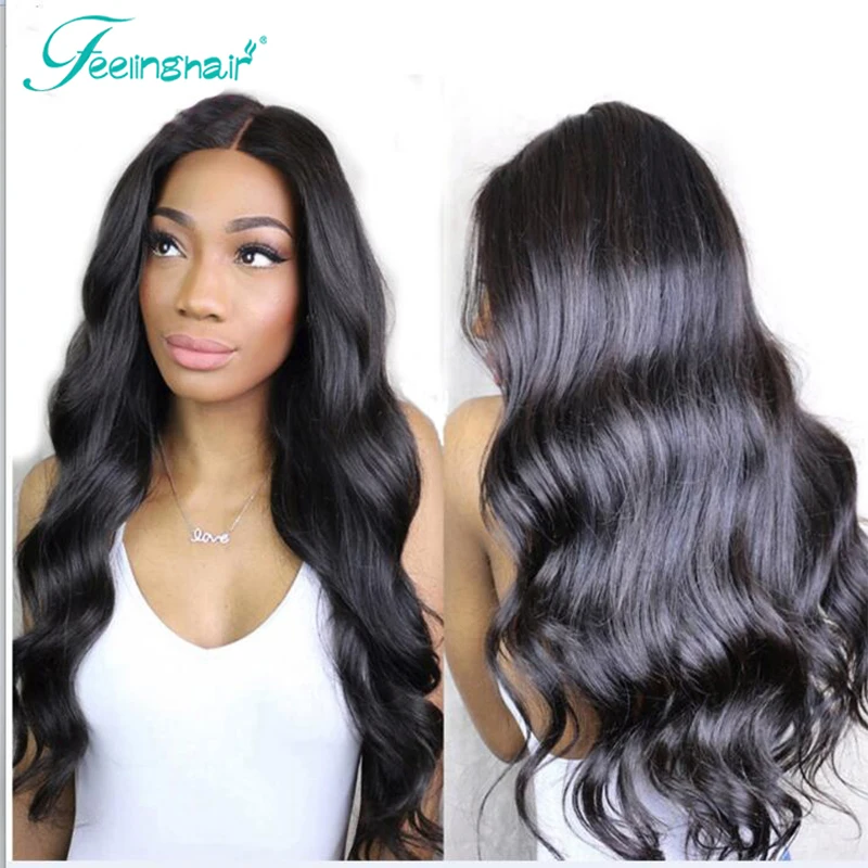 8A Silk Top Full Lace Human Hair Wigs For Black Women Silk Base Full Lace Wigs Body Wave