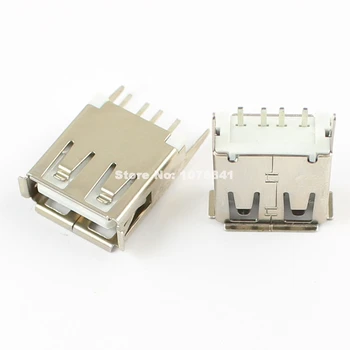 

100 Pcs Per Lot USB Female Type A 4 Pin DIP Socket Connector 15.0