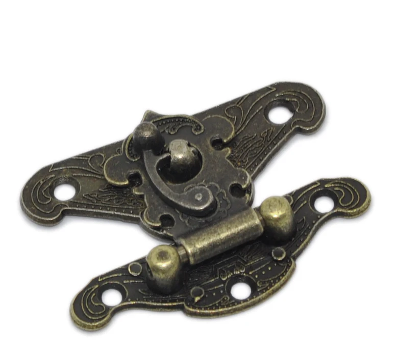 

Box Lock, Case Lock, Wooden Box Lock Antique Bronze Pattern Carved Craft DIY Tool 3.7cm x 4.9cm(1 4/8"x1 7/8"),10 Sets