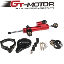 GT Motor Motorcycle Full set CNC Steering Damper Stabilizerlinear Linear Stabilizer Bracket kit for S1000RR 2010