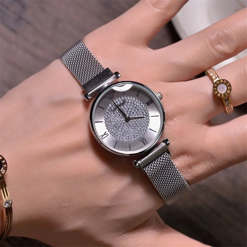 

Luxury Diamond Women Watches Ladies Fashion Wristwatch Casual Simple Female Rhinestone Quartz Watch reloj mujer relogio femini