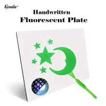 Игрушка для сна детская флуоресцентная доска Рисование граффити доска почерк светодиодный люминесцентный цифровой световая панель для A4 Размер
