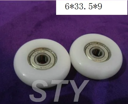 

Высокое качество внутри 626zz подшипник внешний полиформальдегид (POM) материал шкив колесо общий Размер 6*33,5*9 мм